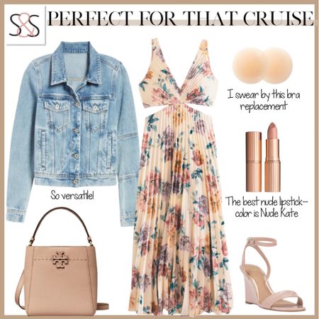 This dress has spring vacay vibes!  I love the jean jacket for layering. Works well as a wedding guest outfit or travel outfit!

#LTKstyletip #LTKSeasonal #LTKfindsunder100