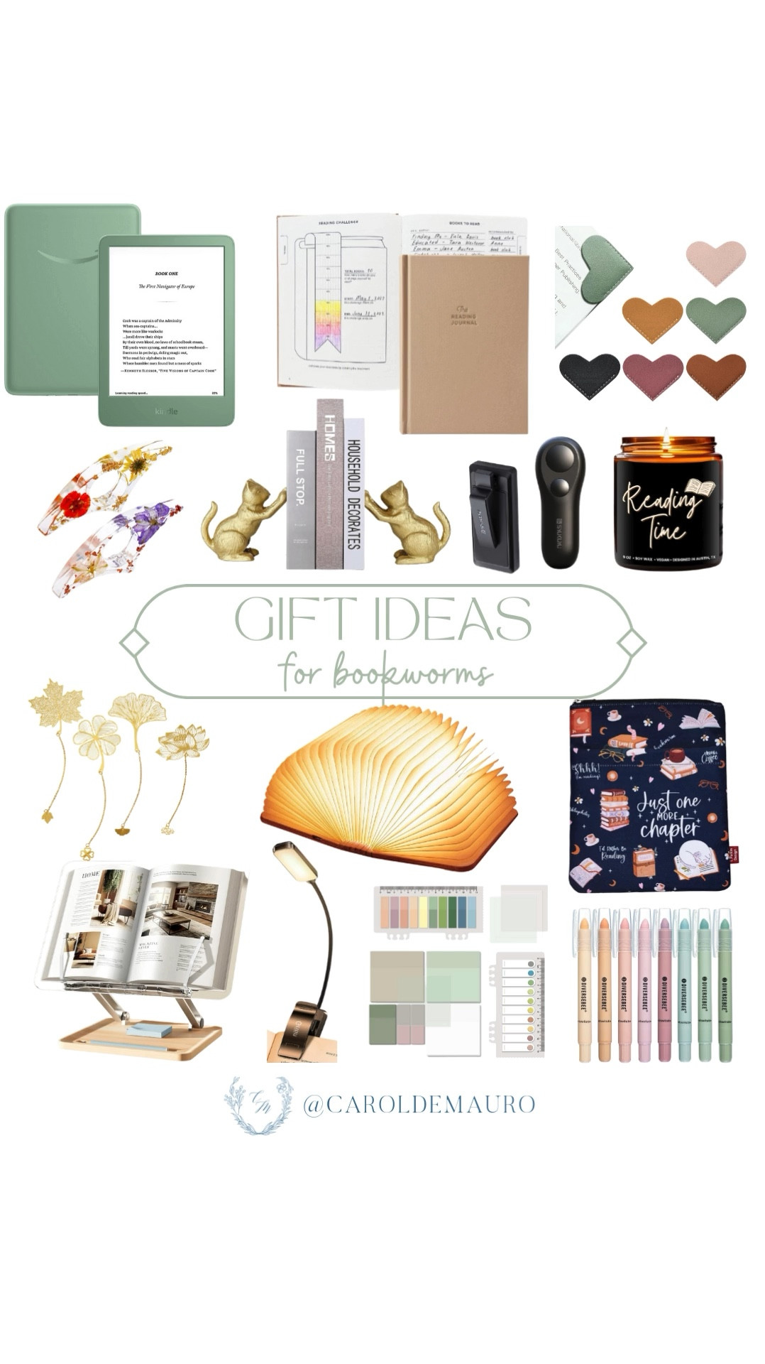 Remember that one friend who's always got their nose buried in a good book? Well, this one's for them! I've curated a list of unique and thoughtful gifts from Amazon that are sure to delight any bookworms in your life!
#homeofficedecor #journaling #electronicgadgets #affordablegifts

#LTKHome #LTKFindsUnder50 #LTKStyleTip