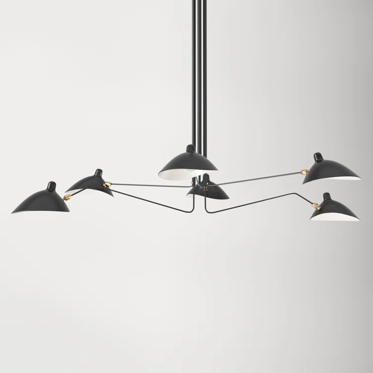 Whit 6 - Light Shaded Geometric Chandelier | Wayfair North America