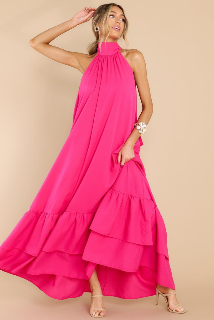 She Is Magic Hot Pink Maxi Dress | Red Dress 