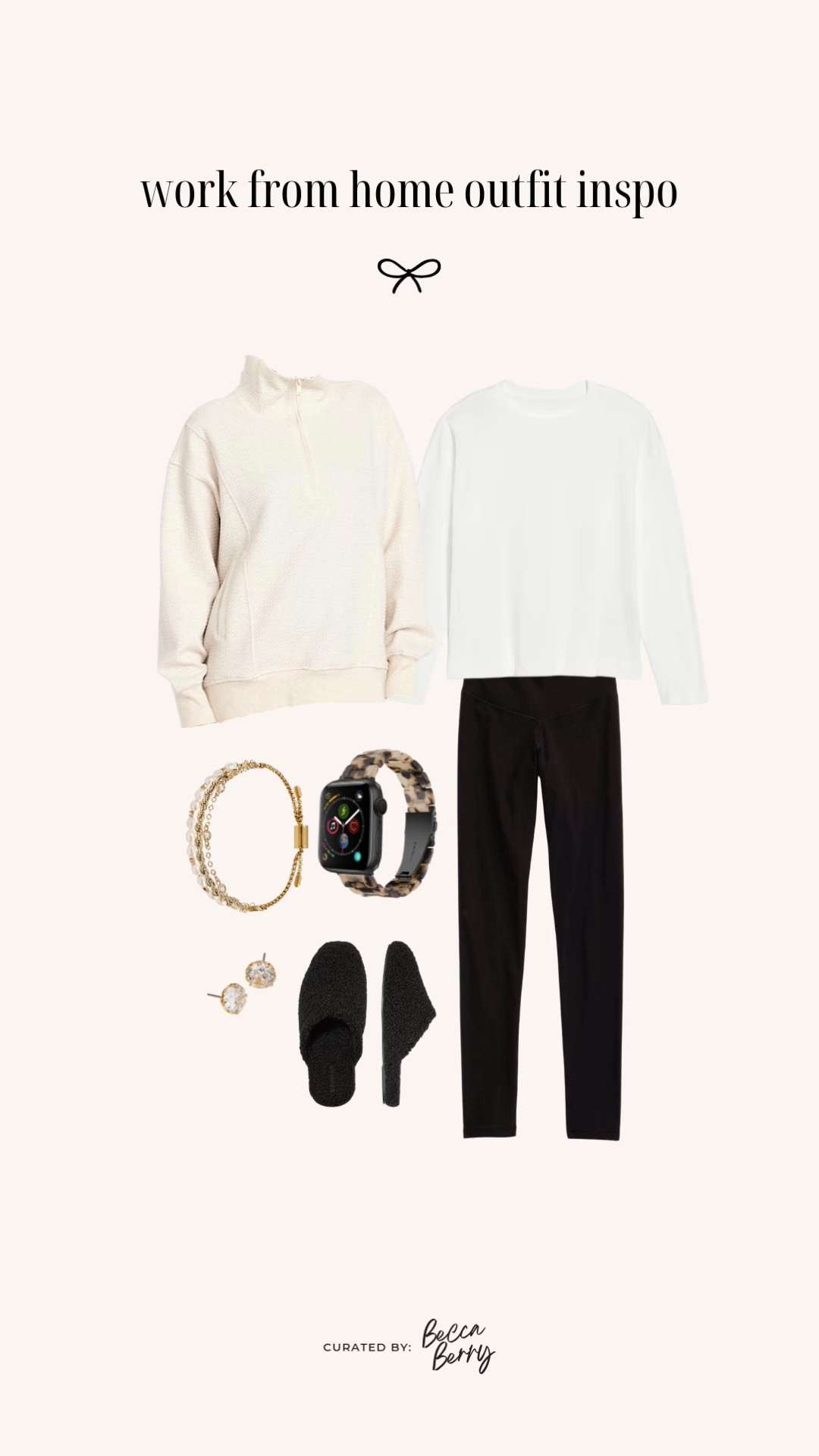 My go-to WFH uniform for easy mornings: tunic half-zip, ribbed leggings, and crew socks. The proportions always work — oversized on top, fitted on the bottom. Add simple accessories like pearl stud earrings and a gold + pearl bracelet for camera-ready polish.

If you’re stepping out during the day, swap the slippers for Adidas crew socks + sneakers and you’re instantly pulled together for errands or a coffee break.

#LTKmorningroutine #LTKootd #LTKMidsize