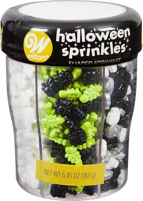 Food Items Sprinkle Mix, Halloween Shapes, 6 Cell | Amazon (US)