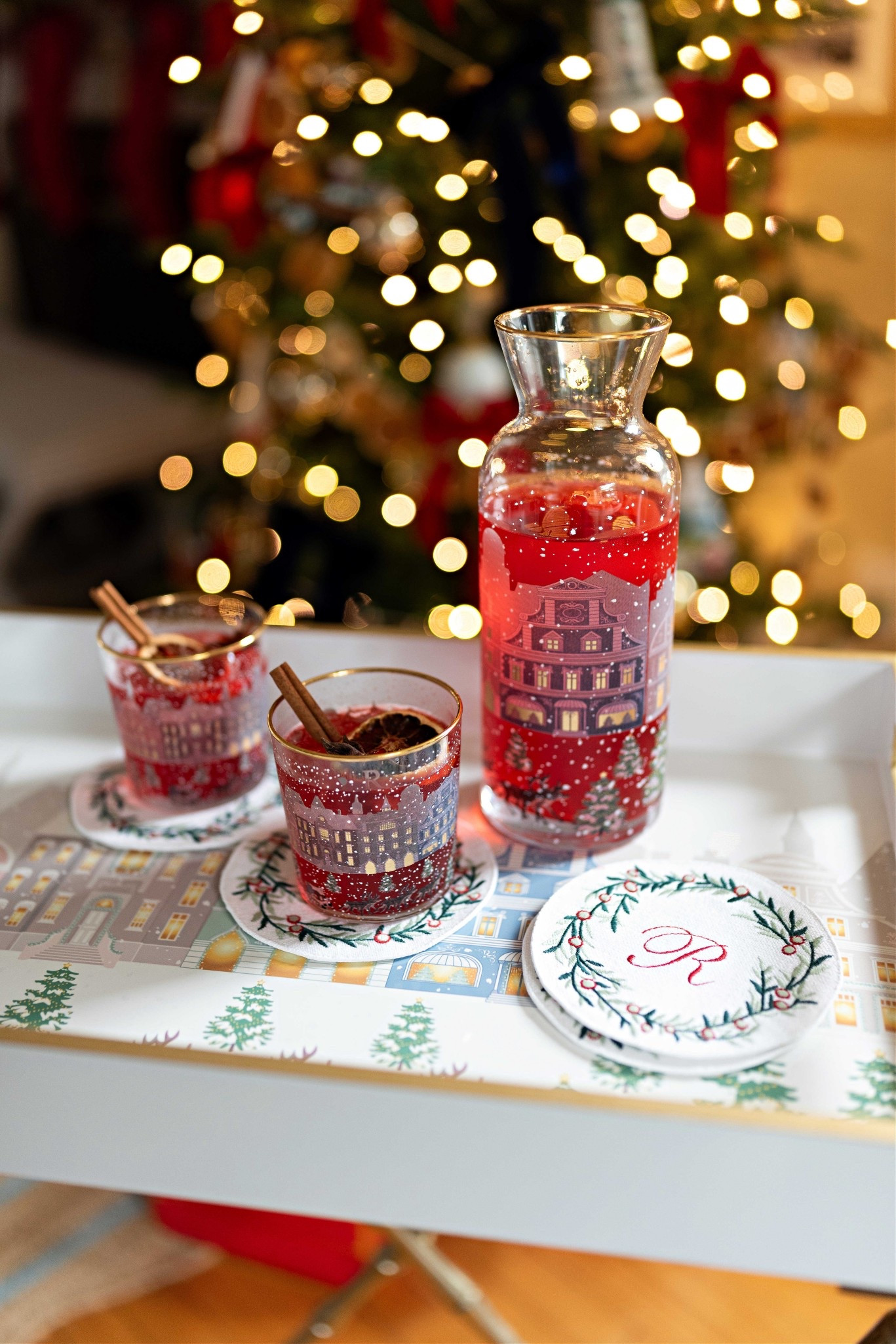 Holiday village carafe, tumblers, & tray

#LTKGiftGuide #LTKCyberWeek #LTKHoliday