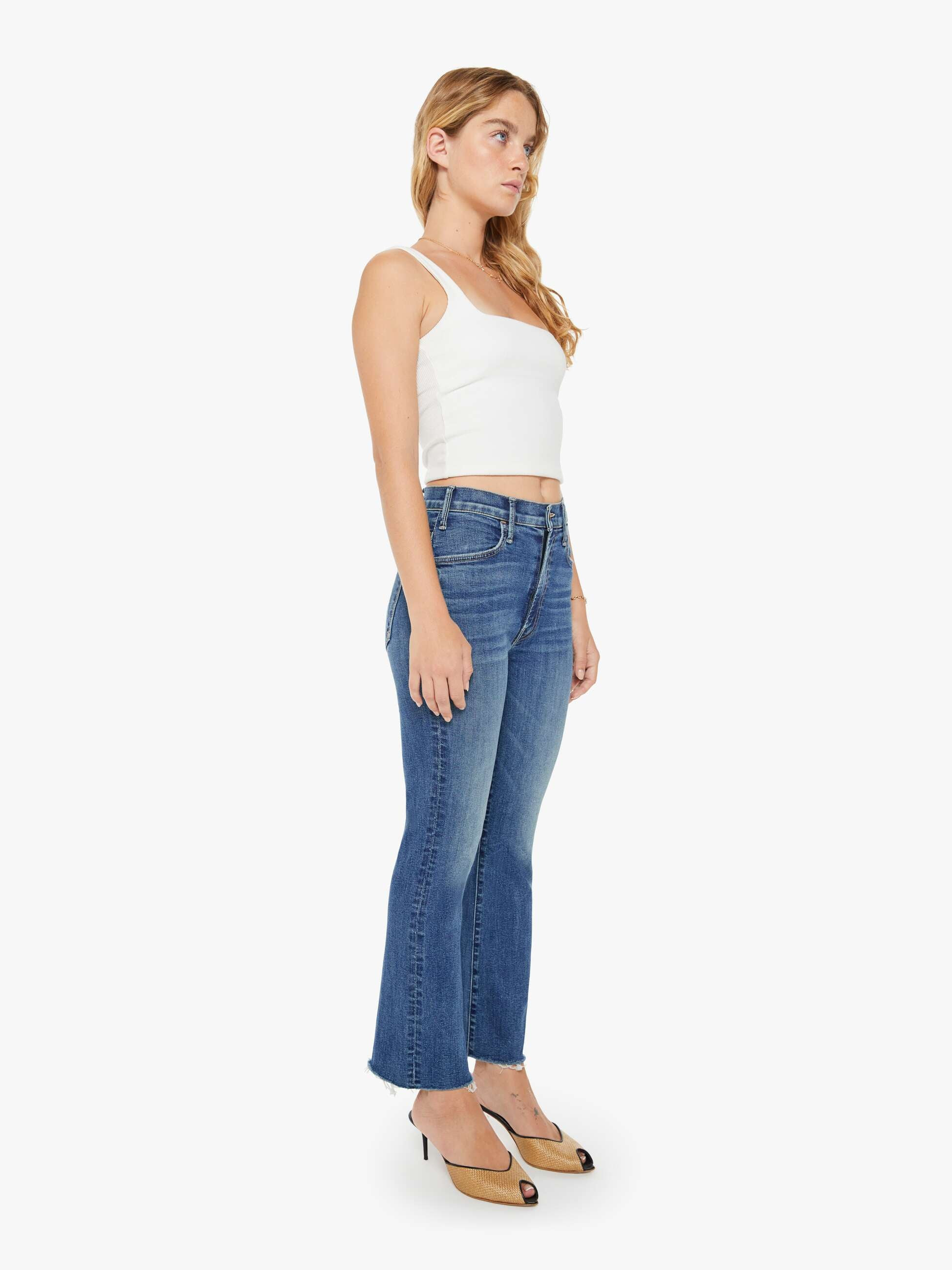 PETITES The Lil' Hustler Ankle Fray | Mother Denim