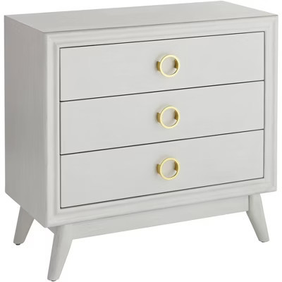 Crestview Collection Oslo 32"W White 3-Drawer Accent Chest | Target