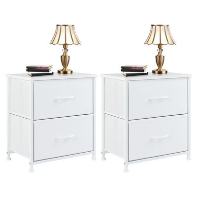 DOMETOUR Drawers Dresser Chest of Drawers,Metal Frame and Wood Top,gray,two packs | Target