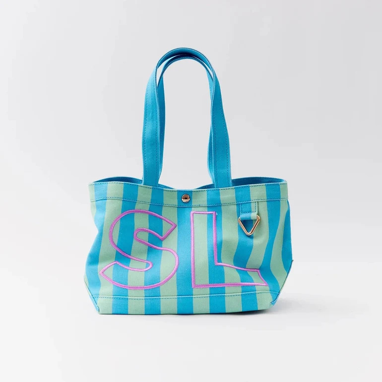 Striped Custom Alpha Tote - Custom Breeze | BaubleBar