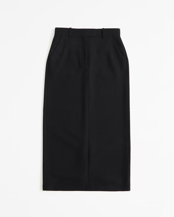 Women's Tailored Maxi Skirt | Women's Clearance | Abercrombie.com | Abercrombie & Fitch (US)