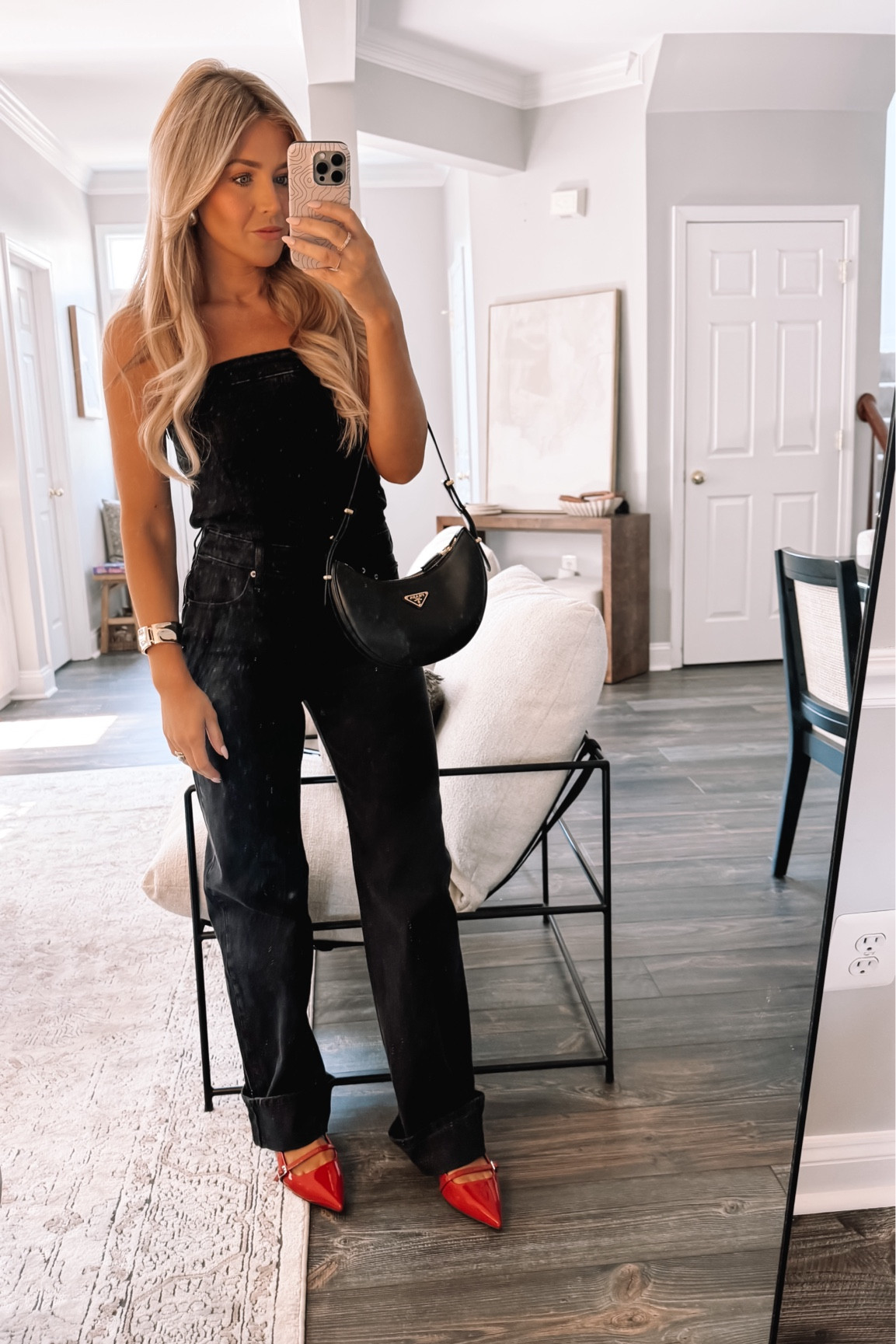 LOVE a pop of red for fall 😍 wearing a small in this jumpsuit that is 25% off! 

#LTKStyleTip #LTKxAF #LTKSeasonal