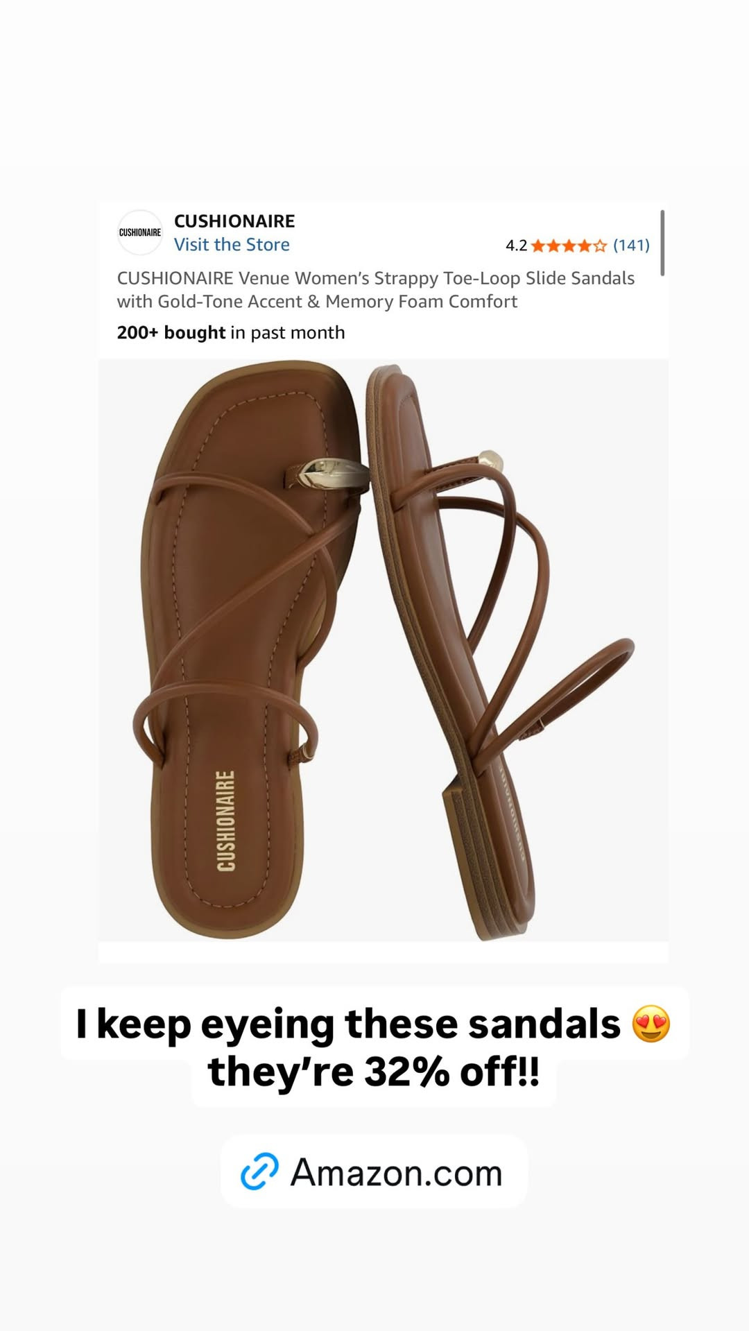 I keep eyeing these sandals!😍they're 32% off!! 

 #LTKootd #LTKSeasonal #LTKSaleAlert
