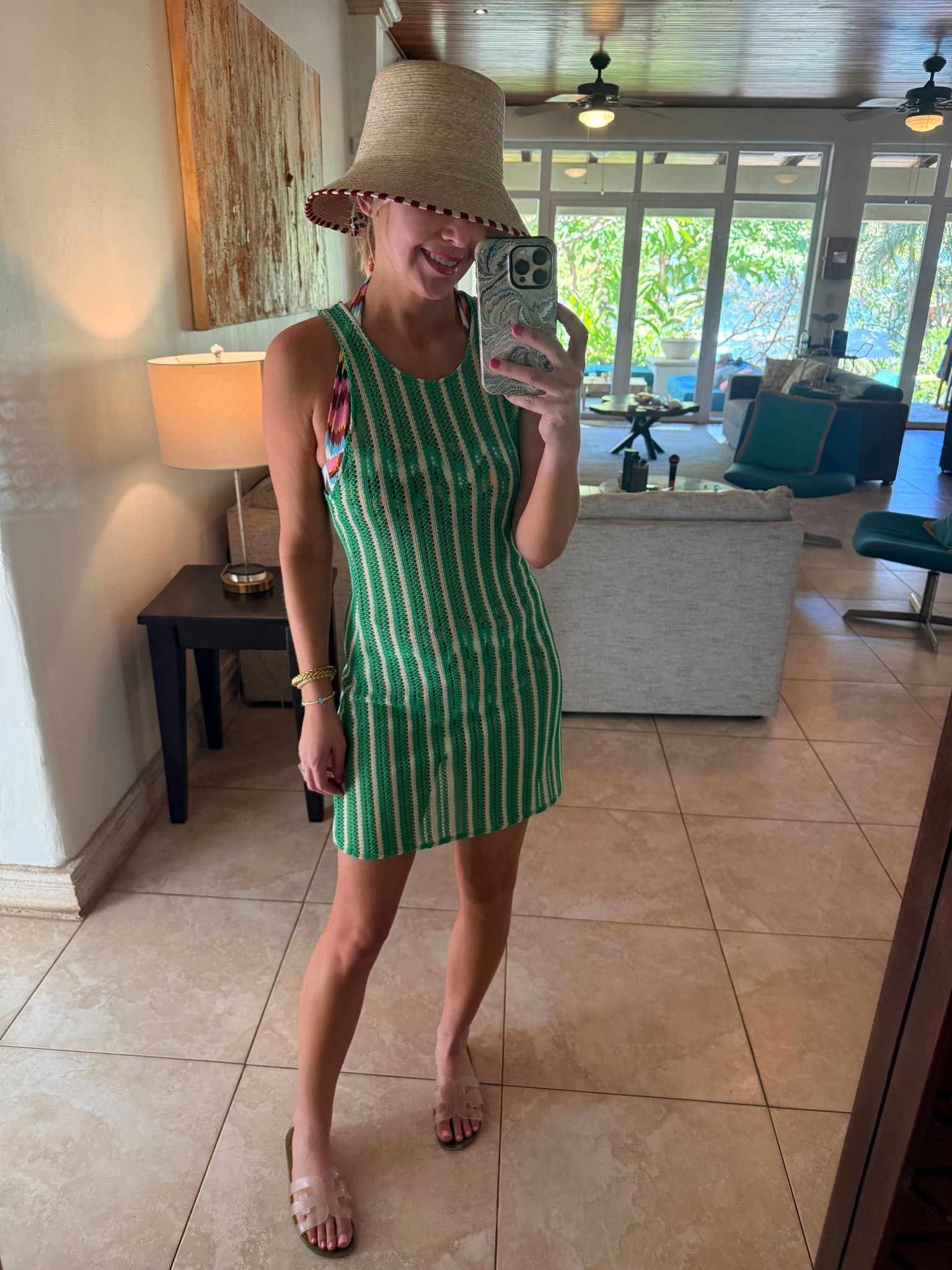 Bucket hat I’ve worn every day 🤍

Most flattering swim suit 

Jelly sandals 

#LTKSeasonal #LTKdayinmylife #LTKmomlife