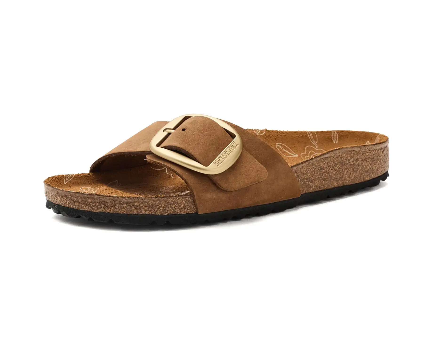 Women's Birkenstock Madrid Big Buckle Printed Footbed - Nubuck | Zappos