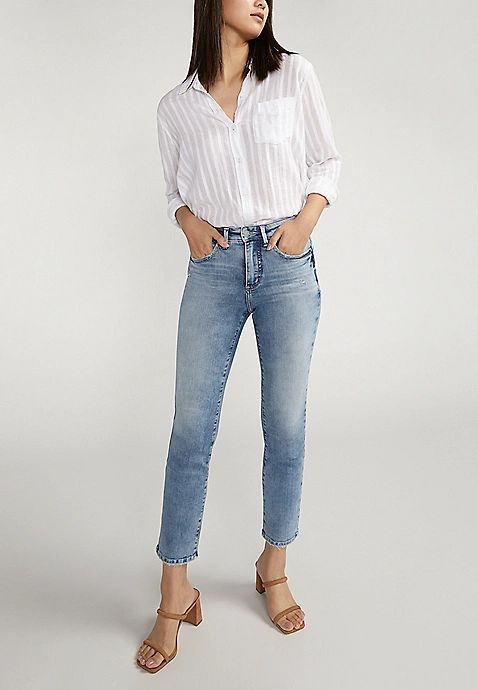 Silver Jeans Co.® Isbister High Rise Ankle Straight Jean | Maurices