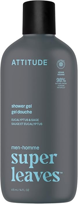 ATTITUDE Shower Gel Body Wash for Men, 98% Natural Origin Ingredients, Paraben & Phthalate Free, ... | Amazon (US)