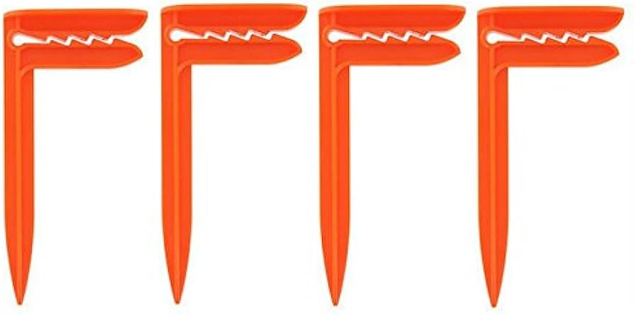4 ALAZCO Anchor Stakes Clamps Claim it - Picnic Blanket, Beach Towel Holders on Sand or Lawn- Sec... | Amazon (US)