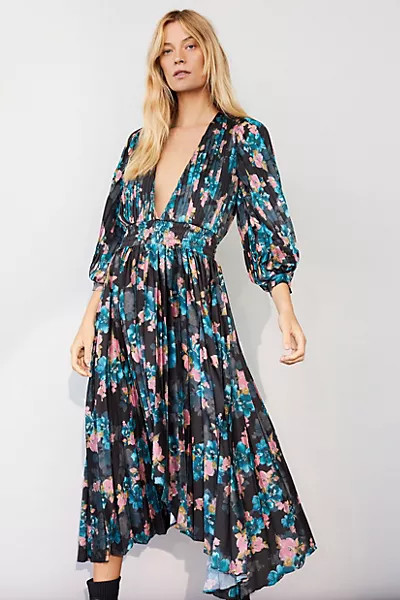 Chiara Shimmer Maxi Dress | Anthropologie (US)