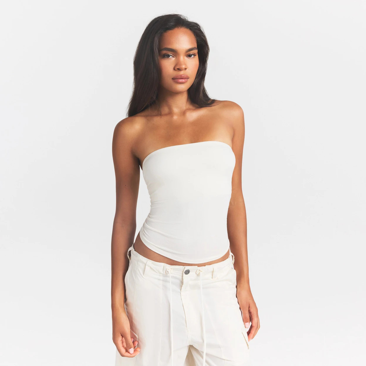 COTTON JERSEY TUBE TOP | MARBLE | SKIMS | SKIMS (US)