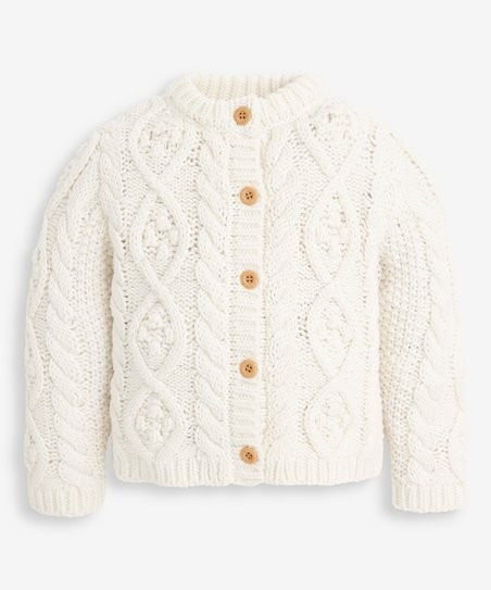 Gray Cozy Cable Button-Up Cardigan - Infant | Zulily