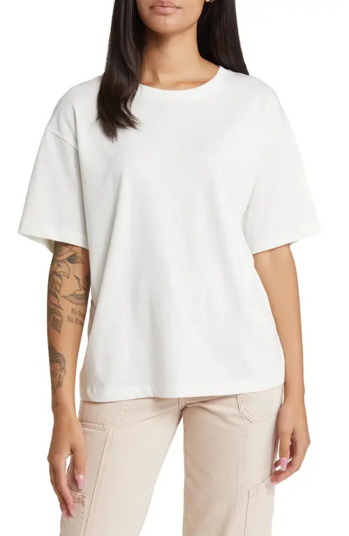 BP. Oversize Boyfriend T-Shirt in White Brilliant at Nordstrom, Size Large | Nordstrom