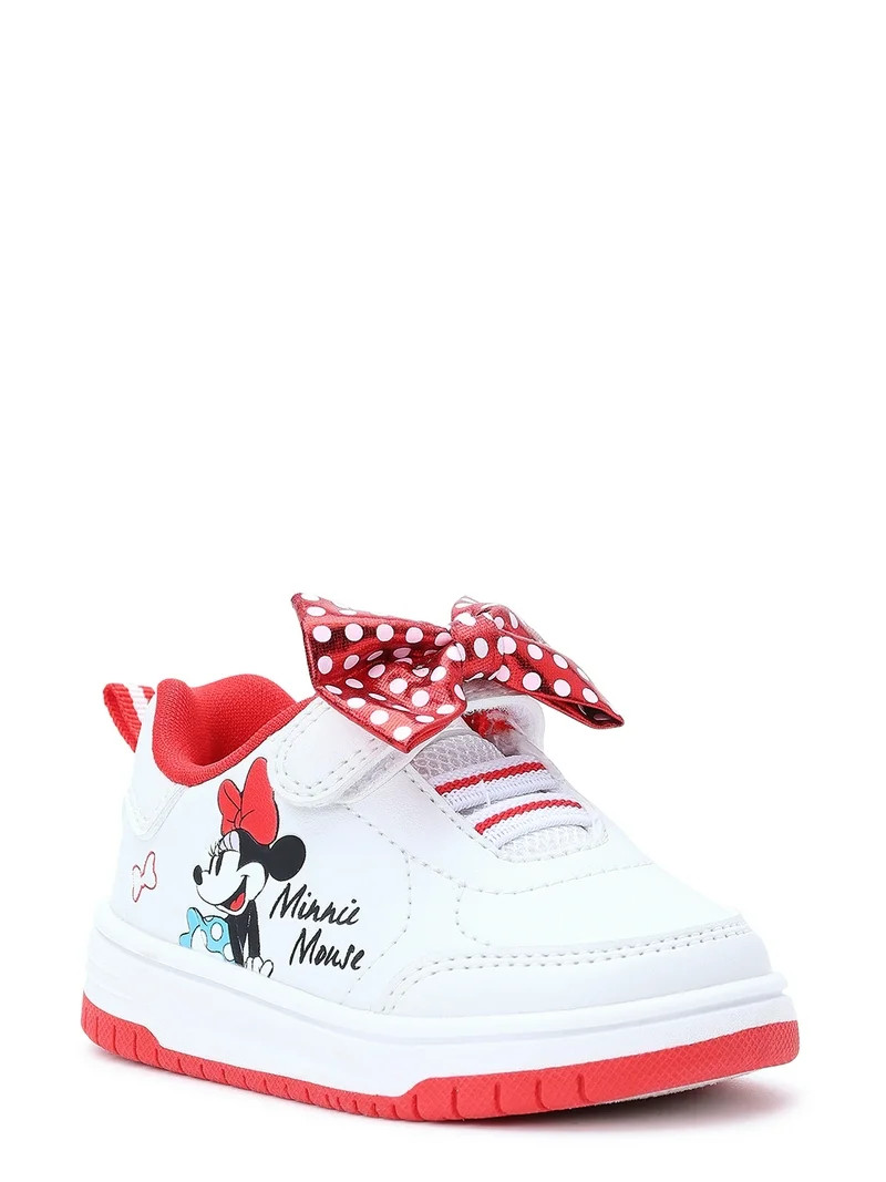 Disney Minnie Mouse Baby Girl Bow Sneaker | Walmart (US)