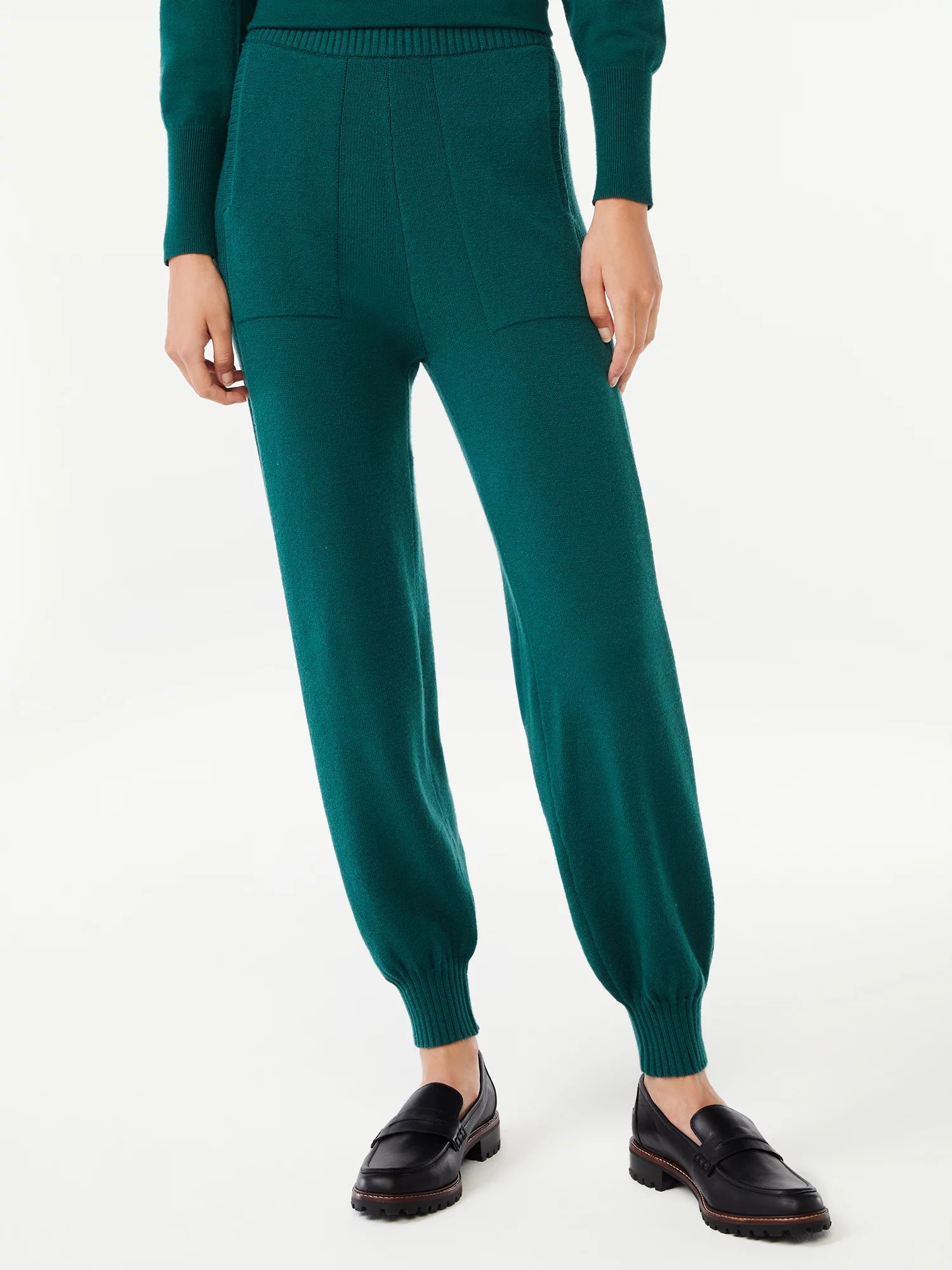 Free Assembly Women's Sweater Track Pants | Walmart (US)