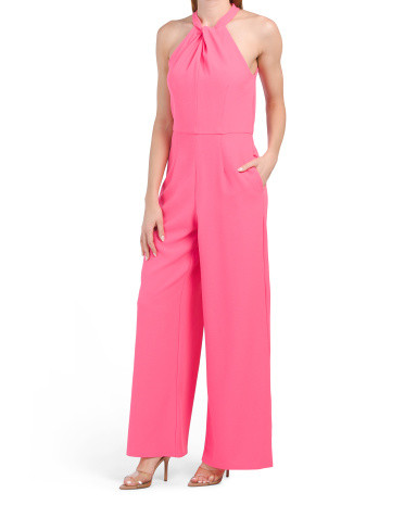 Halter Twist Neck Jumpsuit | TJ Maxx