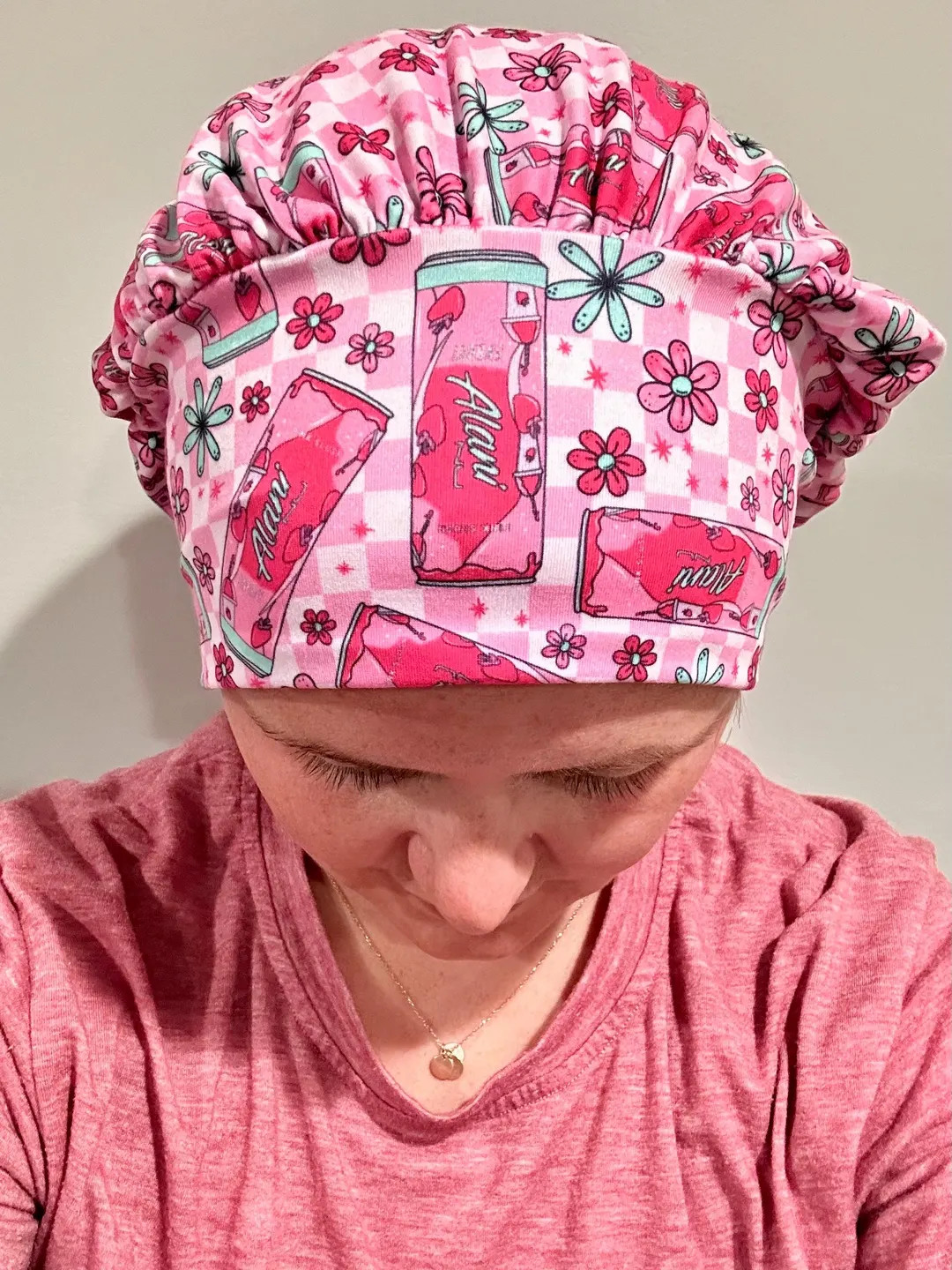 Cute Nurse Scrub Cap | Soft Stretchy No-Headache Hat | Alani Energy Lover | Hair-Friendly Chemo C... | Etsy (US)