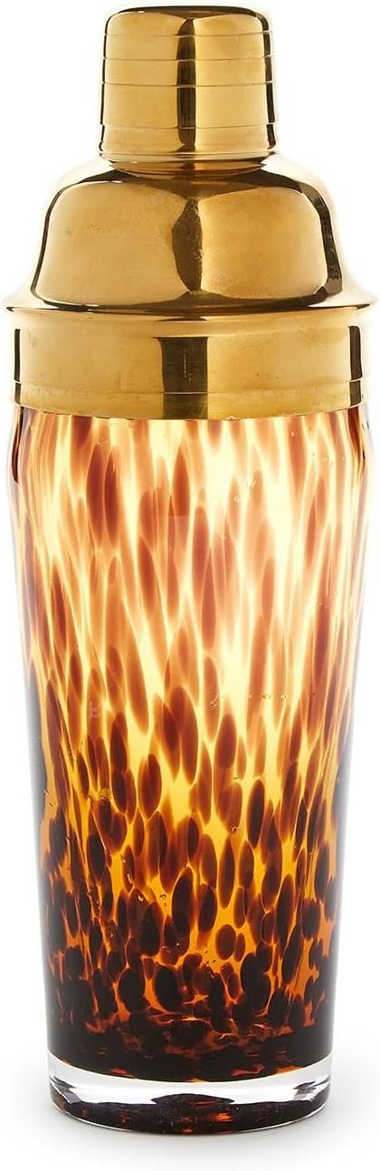 Amazon.com: Two's Company Tortoise Print Cocktail Shaker, 10.25-Inch, Glass : Home & Kitchen | Amazon (US)
