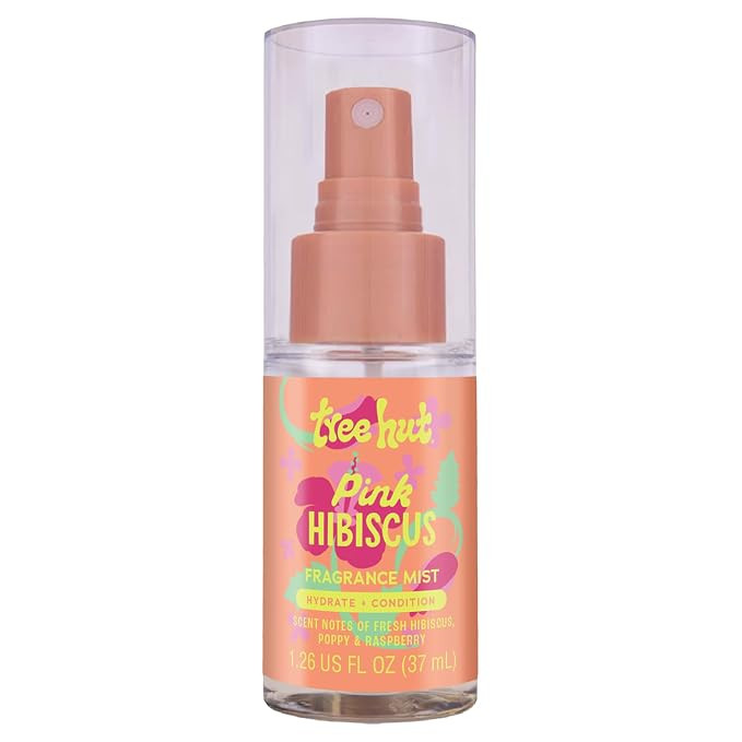 Tree Hut Mini Pink Hibiscus Hair & Body Mist, Hydrating & Alcohol-Free Body Spray, Fragrance with... | Amazon (US)