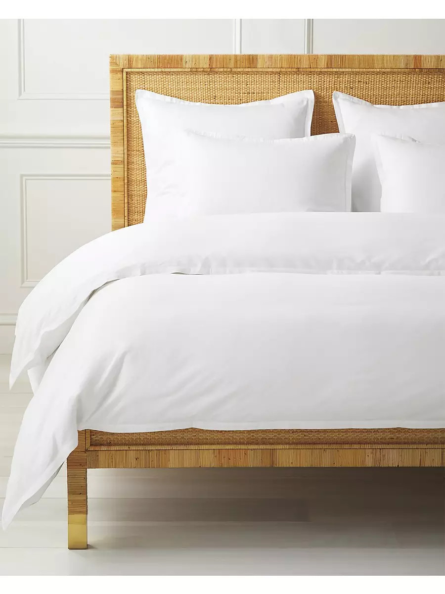 Border Frame Sateen Sham | Serena and Lily