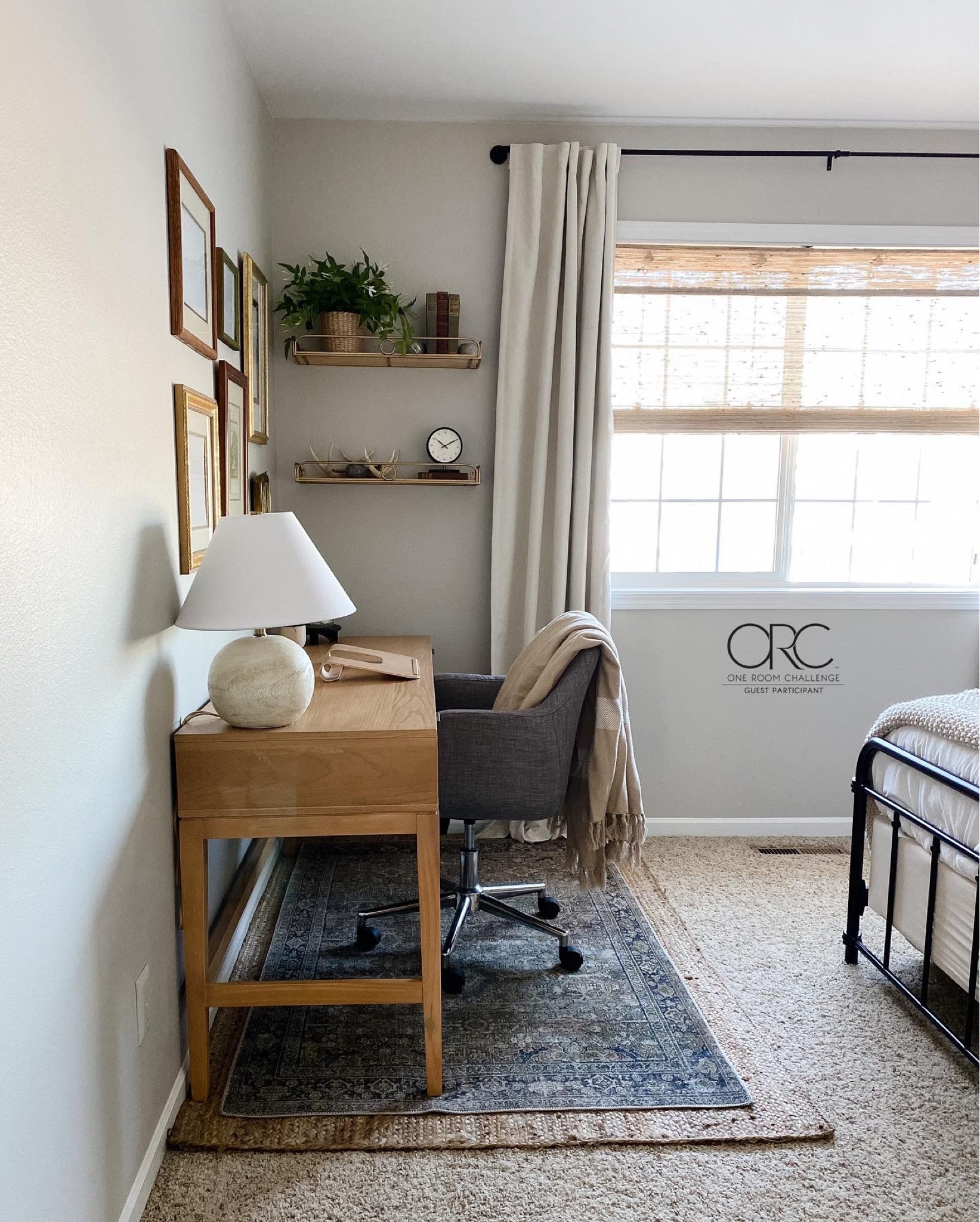 Guest bedroom office. Flex space. Neutral decor. Studio McGee Target. 

#LTKhome #LTKstyletip