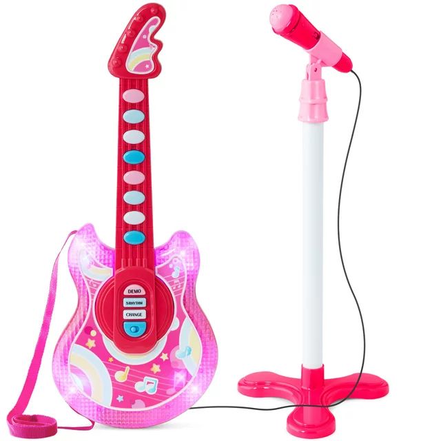 Best Choice Products 19in Kids Flash Guitar, Pretend Play Musical Instrument Toy for Toddlers w/ ... | Walmart (US)