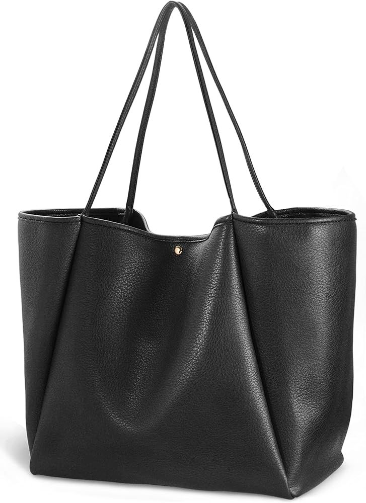 HOXIS Oversize Vegan Leather Tote Women Weekender Bag Shopper Handbag Travel Purse | Amazon (CA)