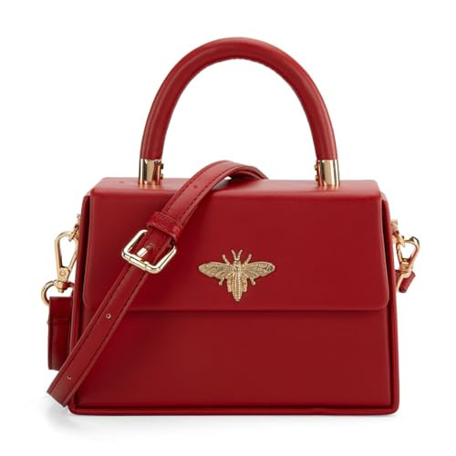 Milan Chiva Mini Purse Small Top-Handle Handbags for Women Bee Purse MC-399RD | Amazon (US)