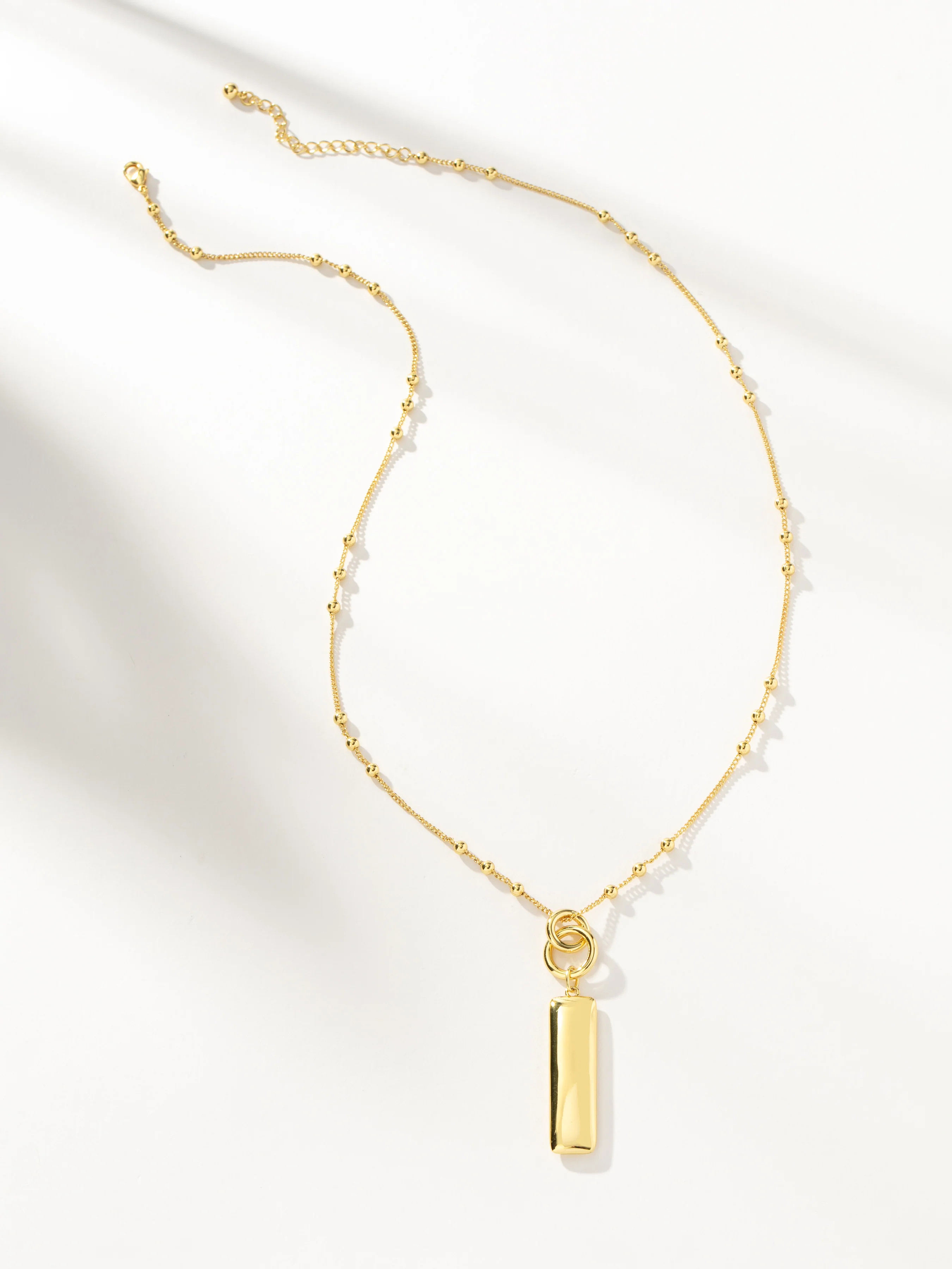 Anchor Chain and Bar Pendant Necklace in Gold | Uncommon James | Uncommon James
