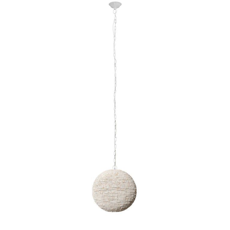 Whitewash Beaded Ball Hanging Light | Walmart (US)