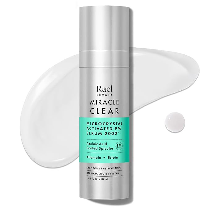 Rael Microcrystal Serum, Miracle Clear PM 2000 – Azelaic Acid for Face, Pore Minimizer, Hydrati... | Amazon (US)