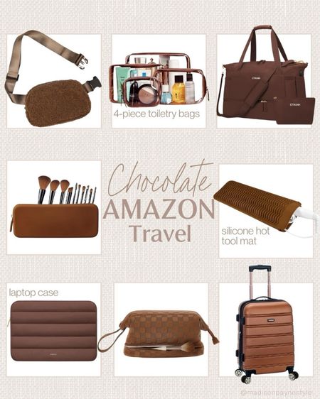 AMAZON travel✈️ chocolate brown Amazon travel finds🤎 

Amazon travel, travel essentials, airport outfit, travel outfit, Travel finds, Amazon favorites, Amazon must-haves, Madison Payne 

#LTKSeasonal #LTKtravel #LTKstyletip