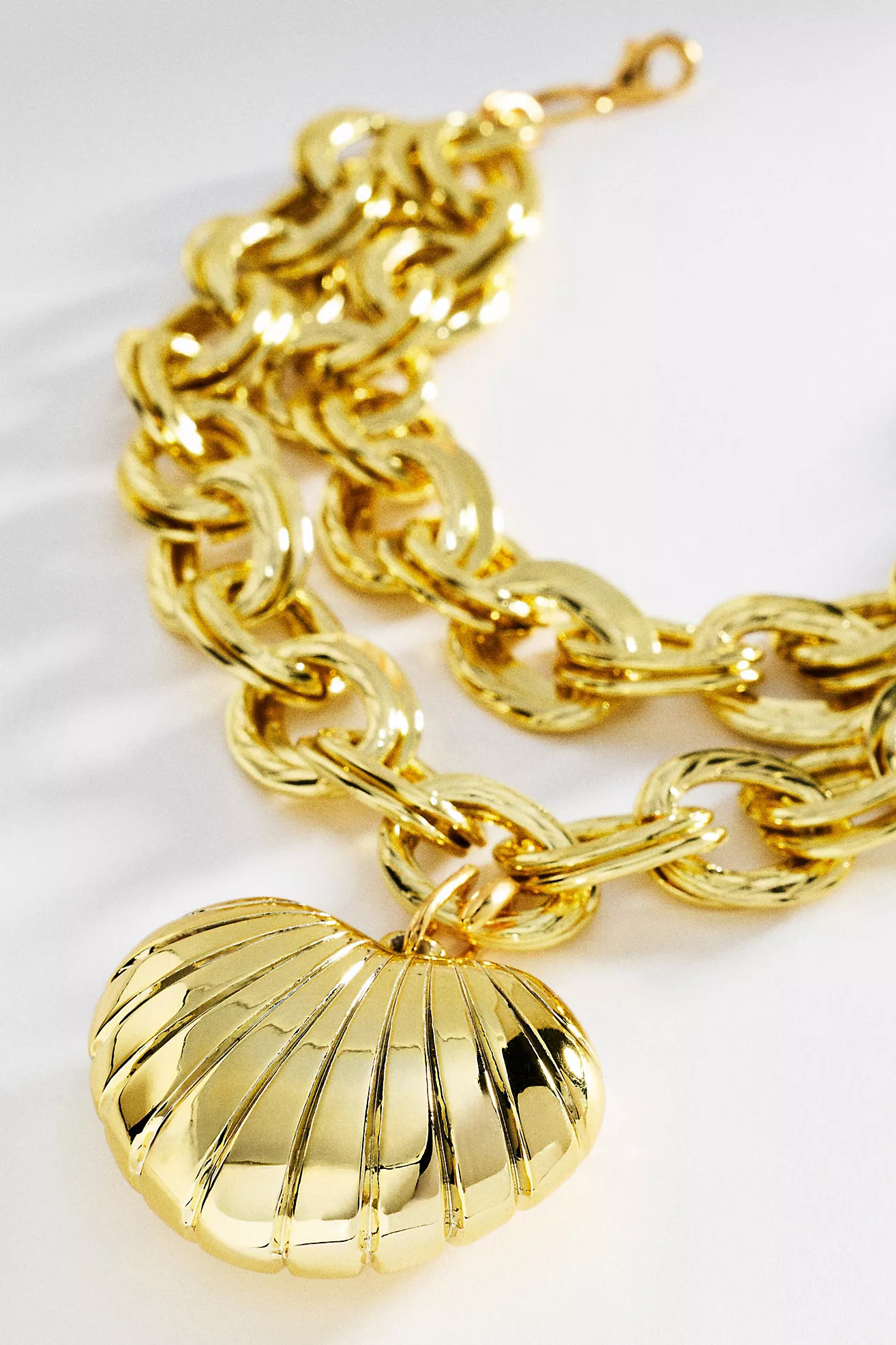 Chunky Heart Link Necklace | Anthropologie (US)