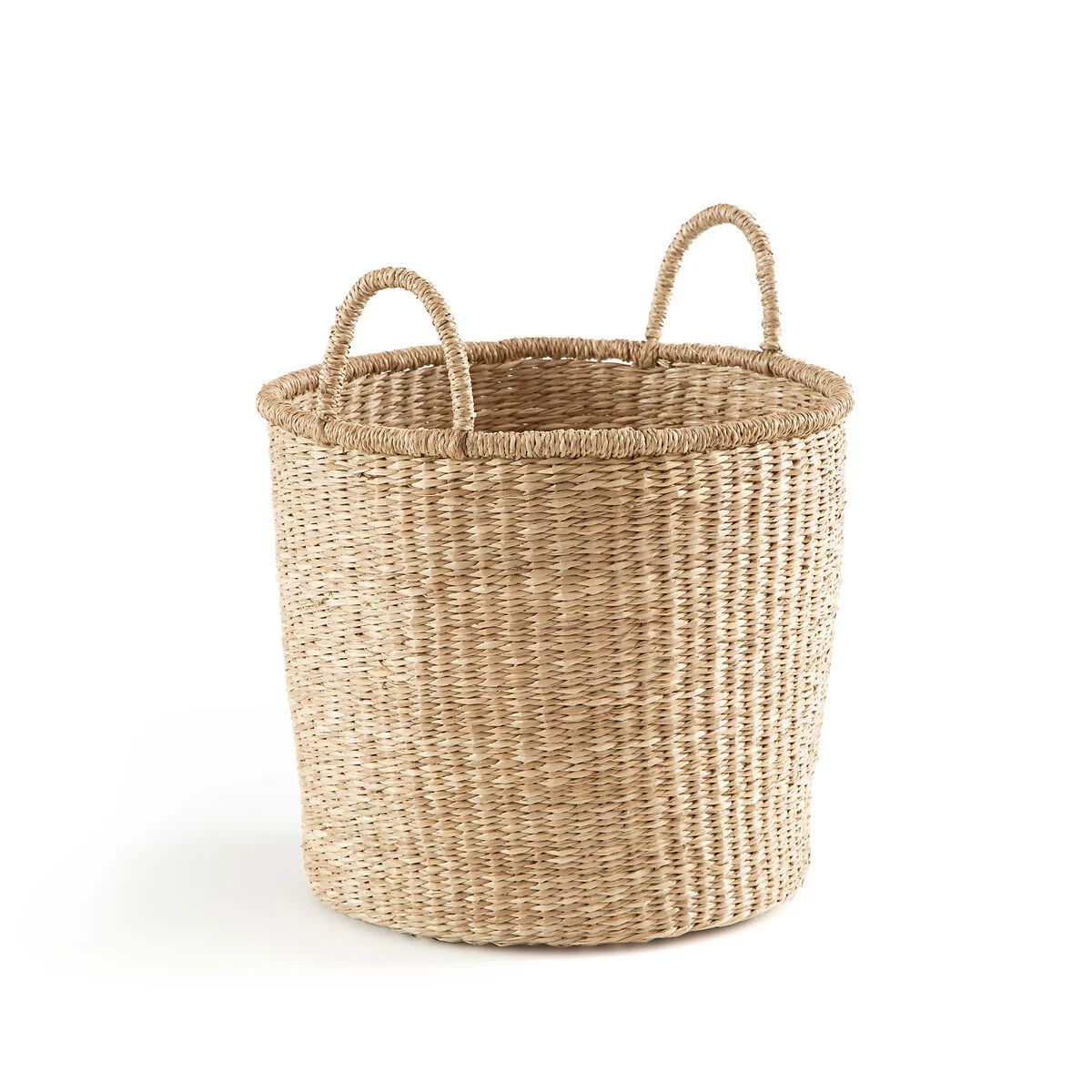 Azzu Round Braided Seagrass Basket | La Redoute (UK)