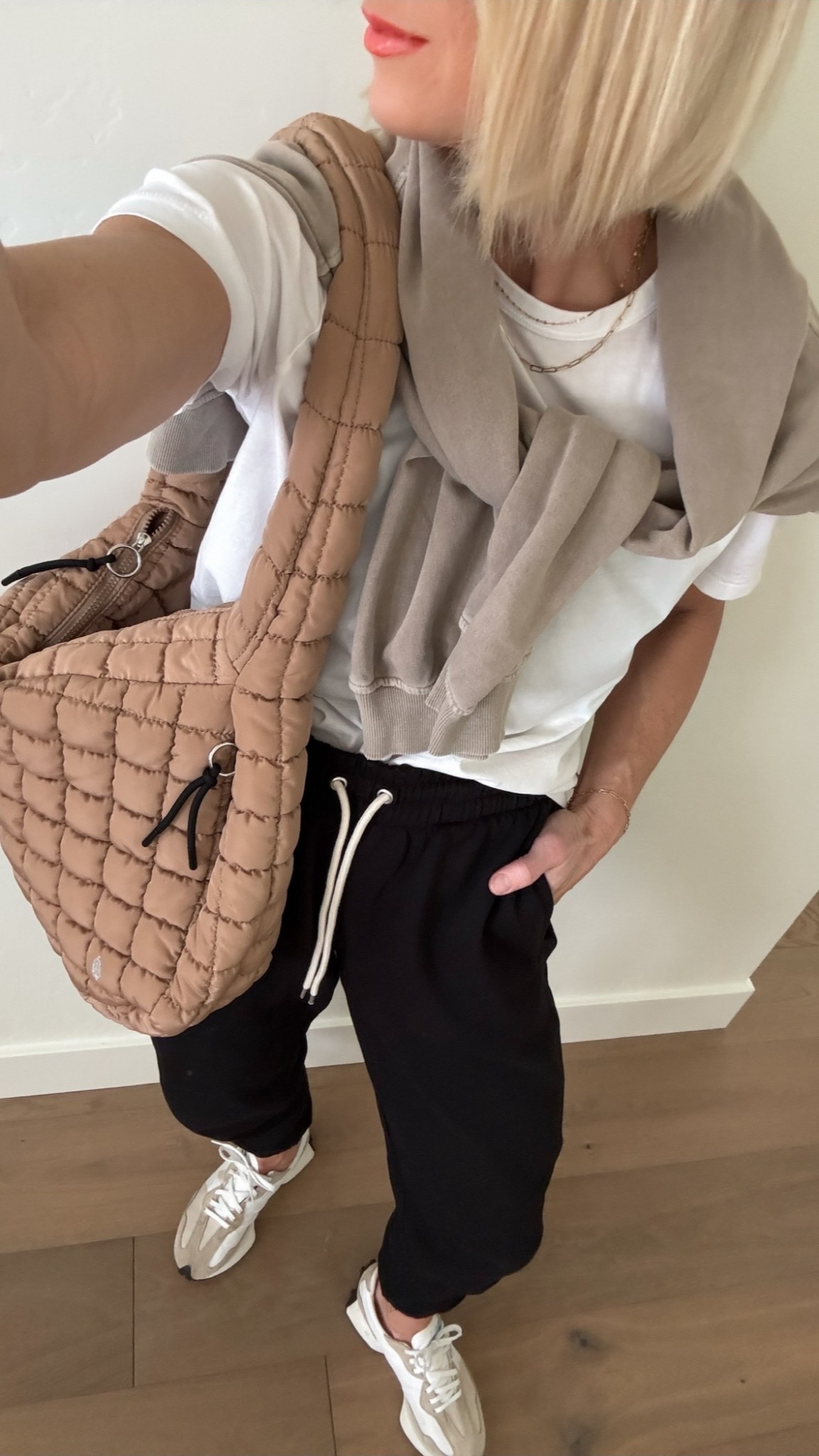 Comfy meets on-trend ✨ These Off-Line by Aerie joggers are my go-to for back-to-school athleisure, and I had to pair them with this Free People bag that seriously fits way more than you’d think. The perfect throw-on-and-go outfit that’s equal parts practical + chic 🙌 #LTKBackToSchool #LTKAthleisure #LTKSeasonal

#LTKActive #LTKItBag #LTKSaleAlert