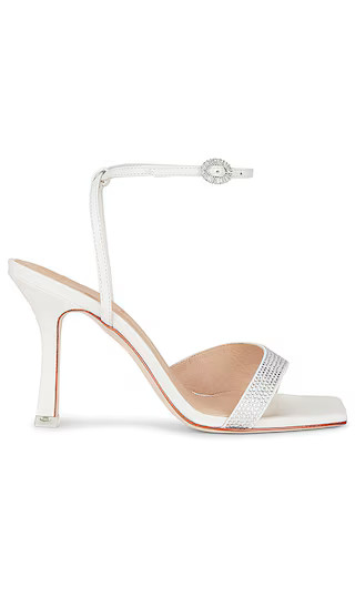 BLACK SUEDE STUDIO Jordan Heeled Sandal in White. - size 6.5 | Revolve Clothing (Global)