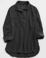 Aerie Popover Polo Sweatshirt | American Eagle Outfitters (US & CA)
