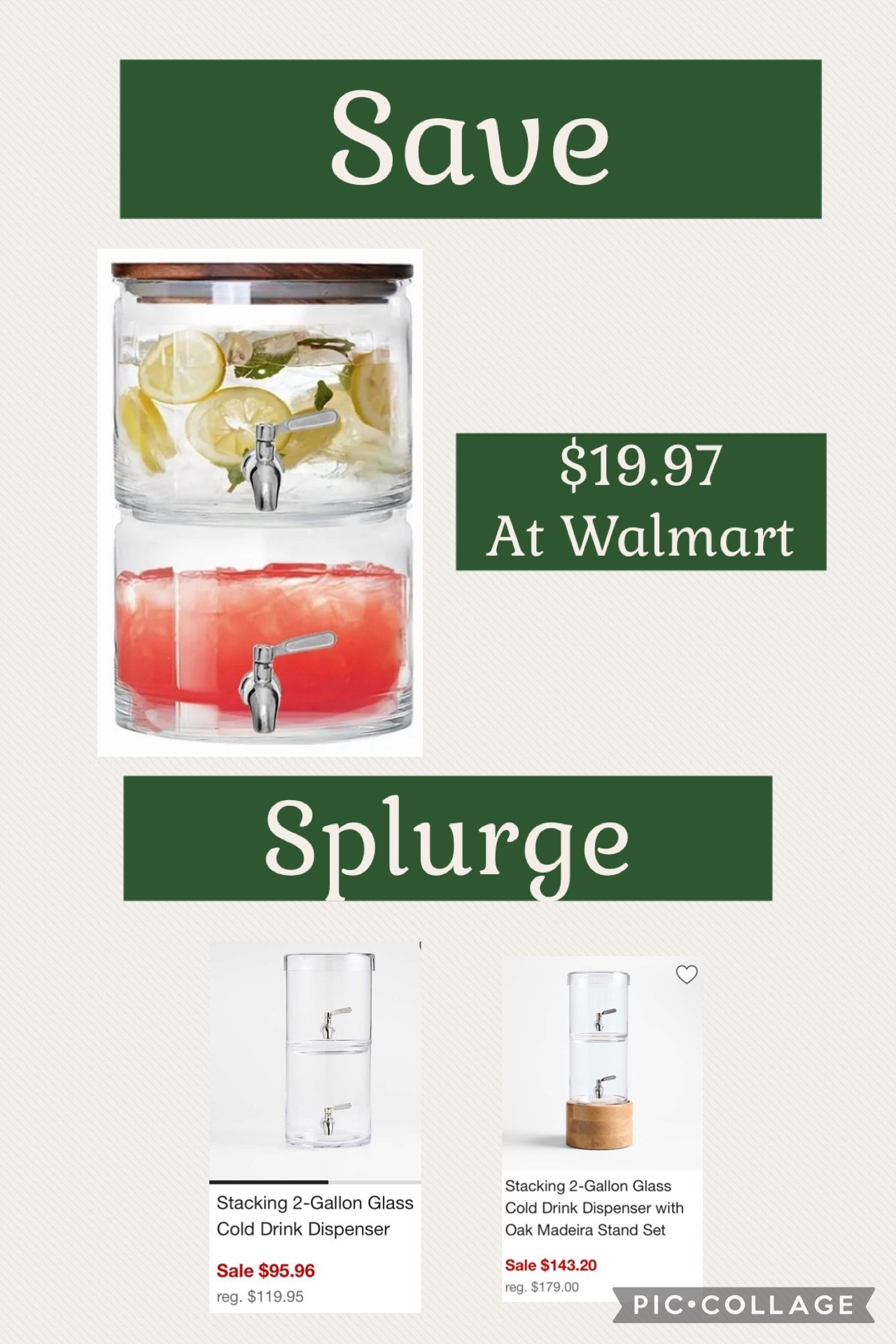 Save over a hundred dollars on this Walmart double drink dispenser! 
I actually like it more! 

Crate & Barrel summer entertaining backyard porch parties bbq 

#LTKSeasonal #LTKSaleAlert #LTKHome
