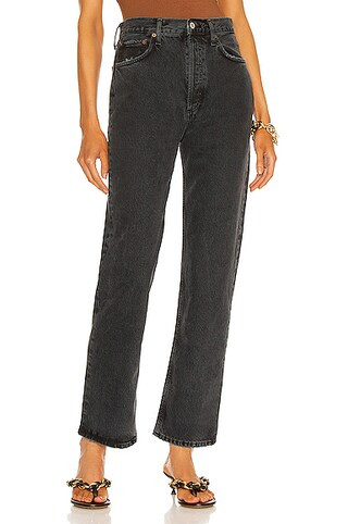 AGOLDE 90's Pinch Waist in Black Tea | FWRD | FWRD 