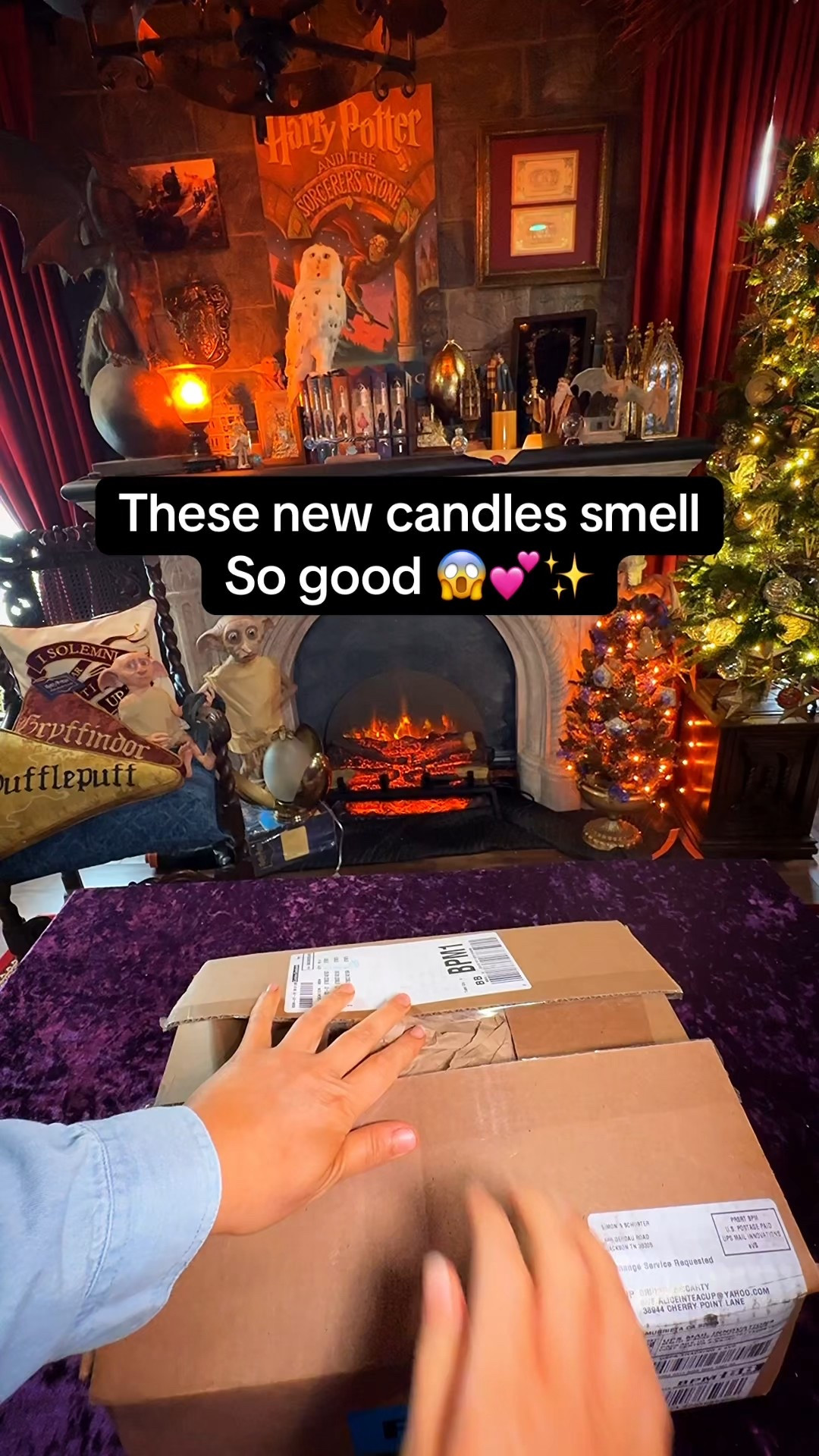 New scented Harry Potter candles  