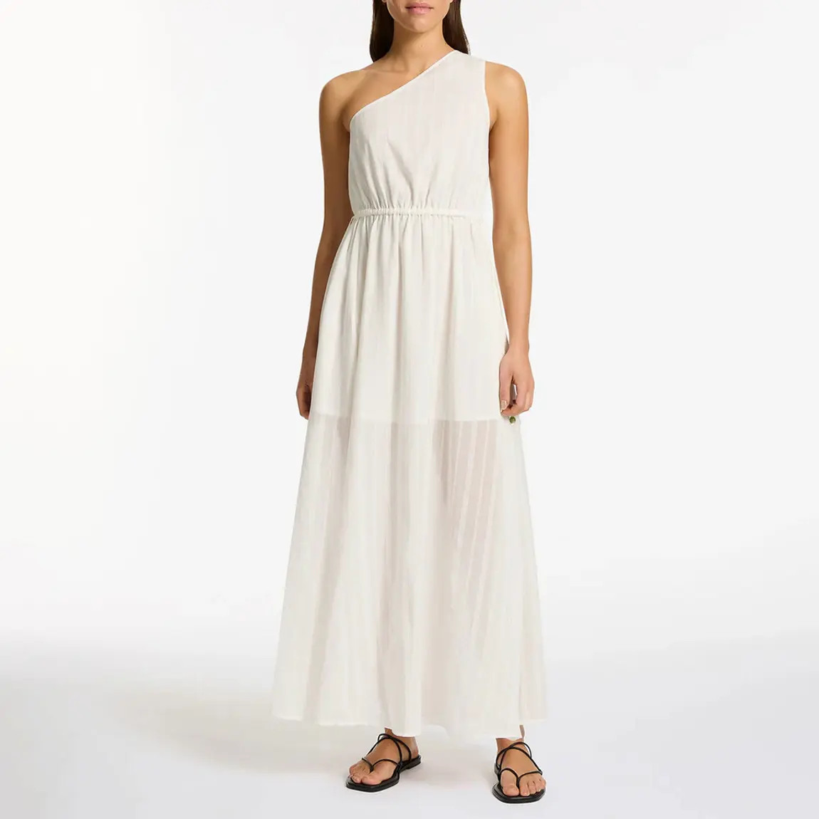 Cream Lotus Maxi Dress | BrandAlley