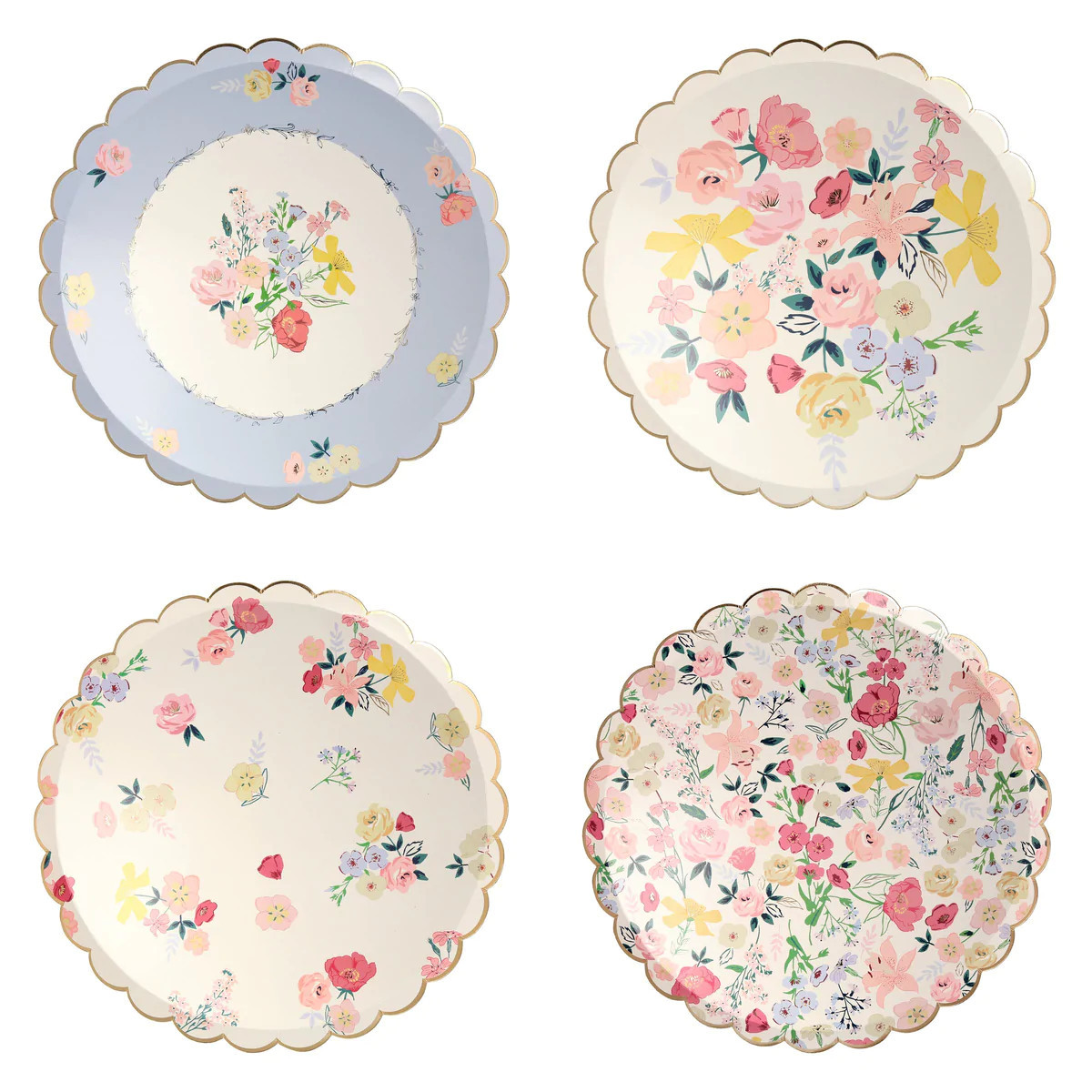 English Garden Dinner Plates (x 8) | Meri Meri