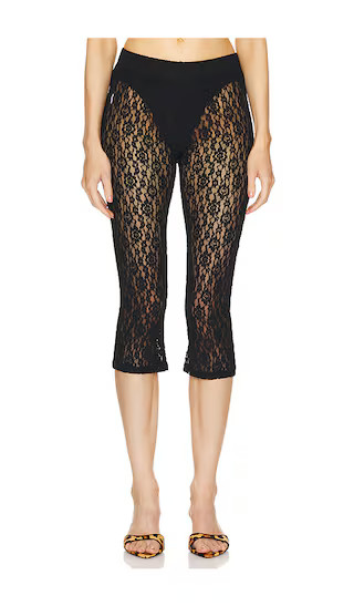 Lace Capri in Black | Revolve Clothing (Global)