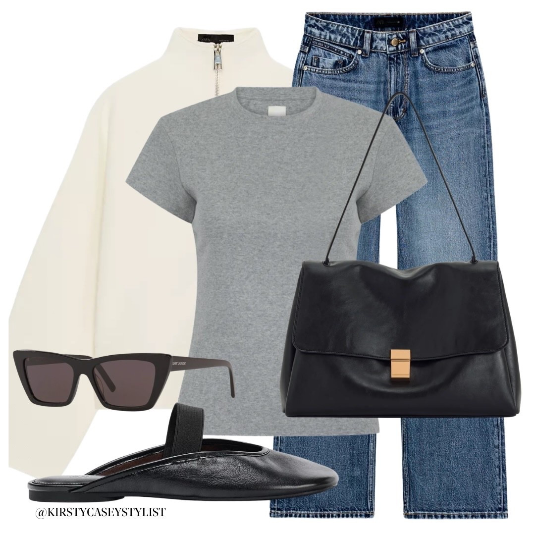 These shoes are gonna be marmite but I love the ease and slouchy-ness of them! 👌🏼🖤

#everydayoutfit #simpleoutfitinspo #ootdinspo #wardrobeessentials #elevatedbasics